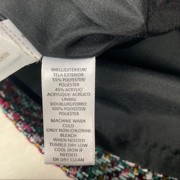 Loft Womens Multicolor Tweed Skirt, Size 2 Petite - Picture 6 of 8